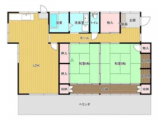 福岡県朝倉市一木【一戸建】の間取り