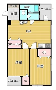 大和ビル【502号室】の間取り
