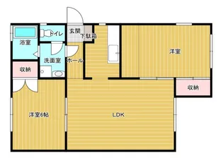 合川ビレッジ【202号室】の間取り
