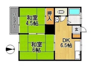 上野アパート【101号室】の間取り