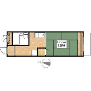 藤田マンション【1-C号室】の間取り