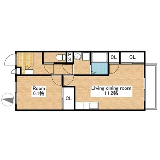 クレストコート【201号室】の間取り