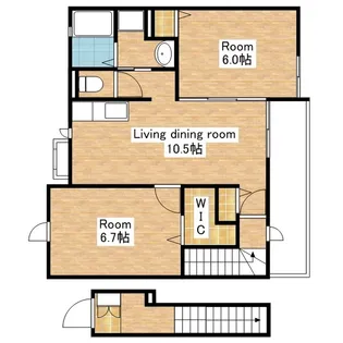 ディアコート Ⅱ【207号室】の間取り
