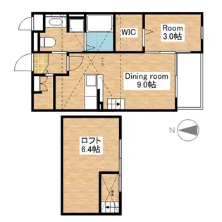 滋賀県米原市中多良1丁目【アパート】の間取り
