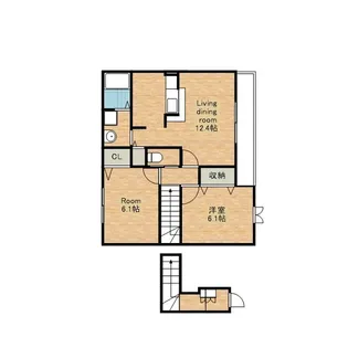 ヒコ・シンクラ【205号室】の間取り