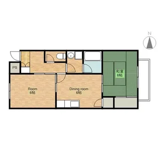 フラワーコーポSAE【1階】の間取り