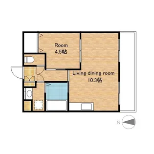 chouchou【302号室】の間取り