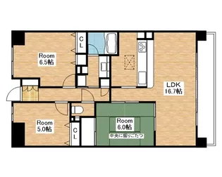 ファミール長浜豊公園前【502号室】の間取り