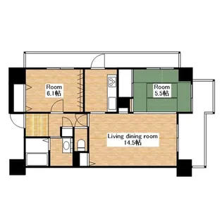 滋賀県長浜市平方町【マンション】の間取り