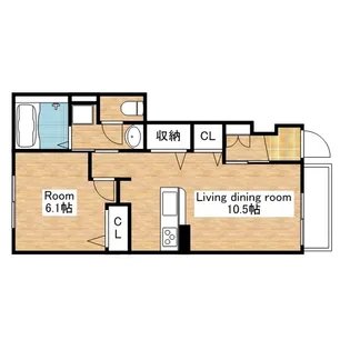 滋賀県長浜市神照町【アパート】の間取り