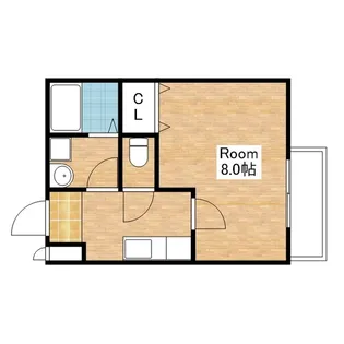 メゾン・ド・ジュネスⅡ【202号室】の間取り