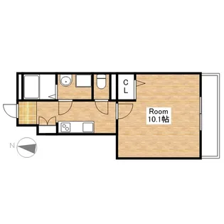 滋賀県長浜市宮司町【アパート】の間取り