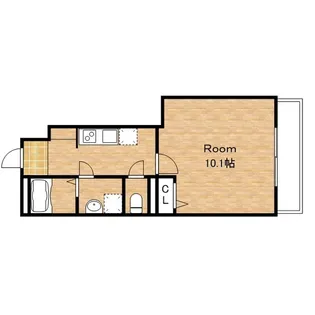 滋賀県米原市梅ケ原【アパート】の間取り