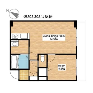 シャーメゾンセレジェイラ【203号室】の間取り