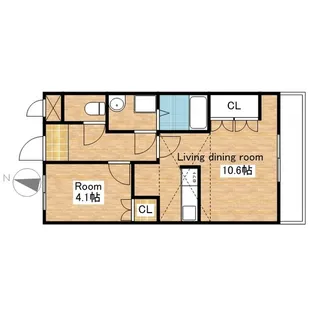 滋賀県長浜市大辰巳町【マンション】の間取り