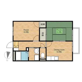 滋賀県長浜市宮司町【マンション】の間取り
