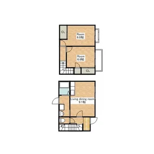 滋賀県長浜市宮司町【テラスハウス】の間取り