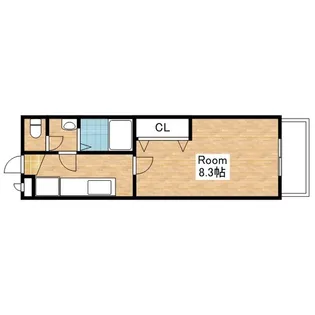 ヴィクトリーⅡ【2階】の間取り