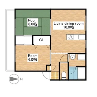 滋賀県長浜市平方町【マンション】の間取り