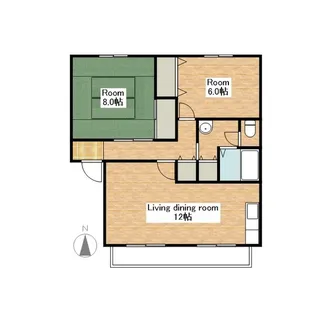 エルスールファミーユ【102号室】の間取り