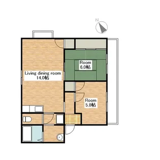 montvert【302号室】の間取り