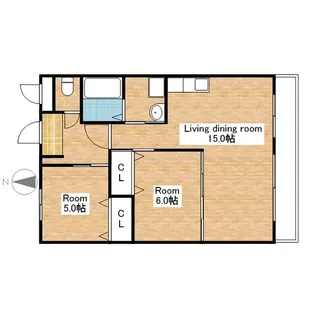 コーポTAMENAGA【403号室】の間取り