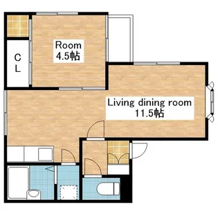 コーポユリ【1階】の間取り