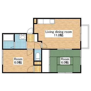 ウインハイツ【202号室】の間取り