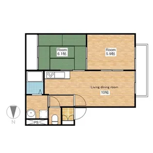ムーンハイツ【205号室】の間取り