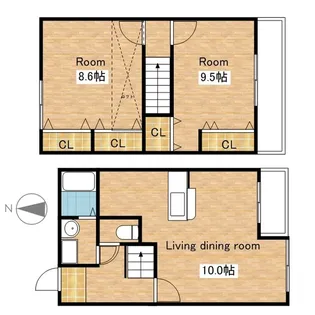 滋賀県長浜市神照町【マンション】の間取り