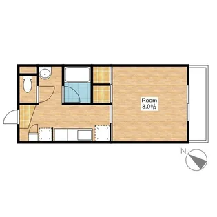 滋賀県長浜市宮司町【アパート】の間取り