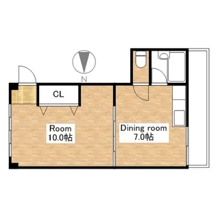 マンションVENW【201号室】の間取り