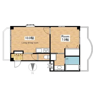 滋賀県長浜市十里町【アパート】の間取り