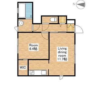 グラツィエ伊吹【102号室】の間取り