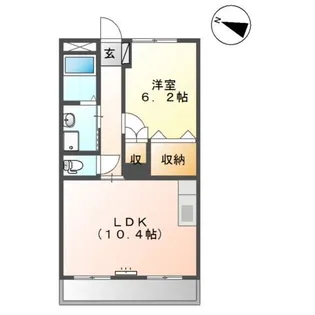 フローラルコート【2階】の間取り