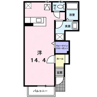 ツイン・アヴニール壱号館【1階】の間取り
