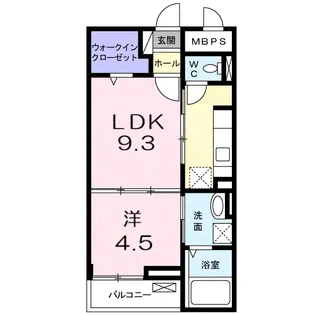 グランド ヒル壱番館【1階】の間取り