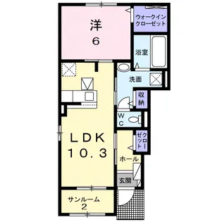 ジャスパーEX・Ⅱ【1階】の間取り