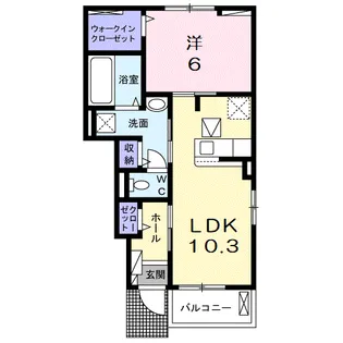 RiriaⅦ 10【1階】の間取り