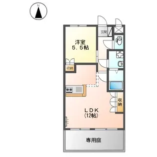 グッドラック【1階】の間取り