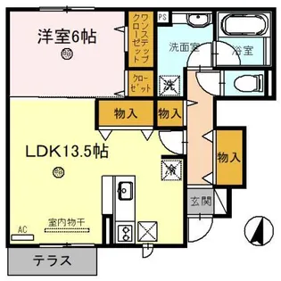 ソシア A【1階】の間取り