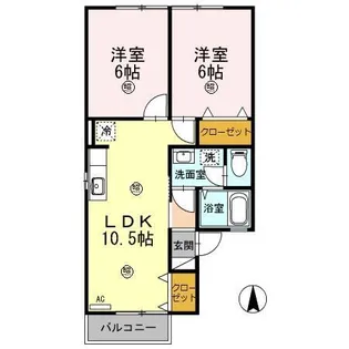 Center Point (センターポイント)【1階】の間取り