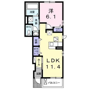 レイピアⅠ【1階】の間取り