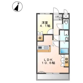 ボヌール・エスパースⅡ【2階】の間取り