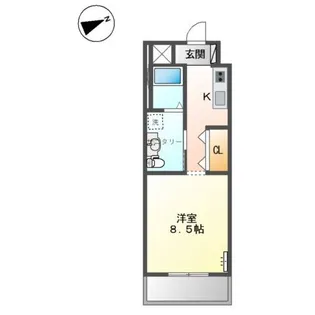 Feliche・Garden【2階】の間取り