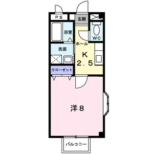 ヴィル クラージュ【2階】の間取り