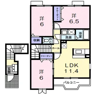 Little Forest Ⅱ【2階】の間取り