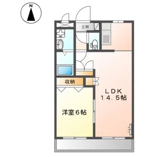 グランベル【1階】の間取り