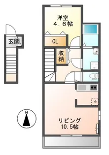 サンプレス【2階】の間取り