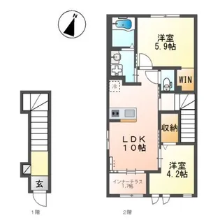 ラピスラズリ【2階】の間取り